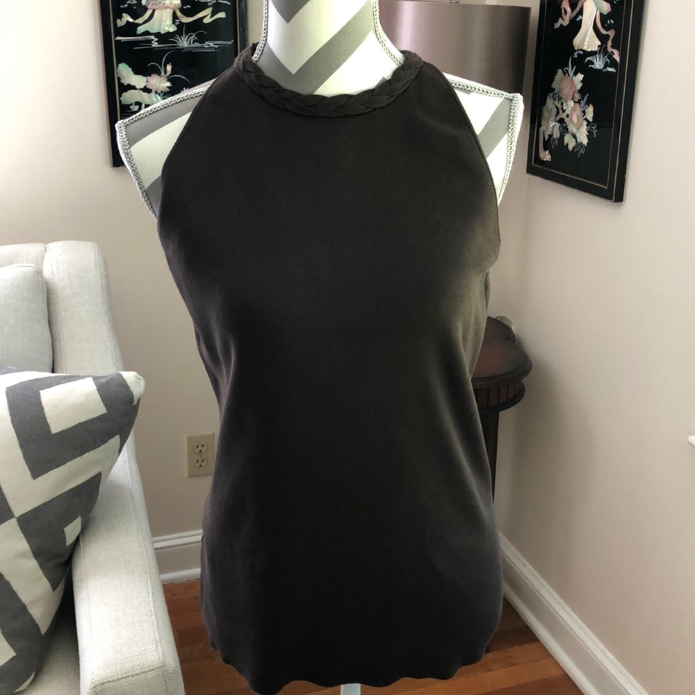 🎉Ann Taylor Brown Sleeveless Knit Top